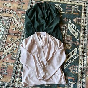 MM LaFleur Antoinette eco soft wave blouses (two)